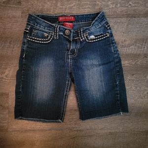 Red Rivet girls Jean shorts